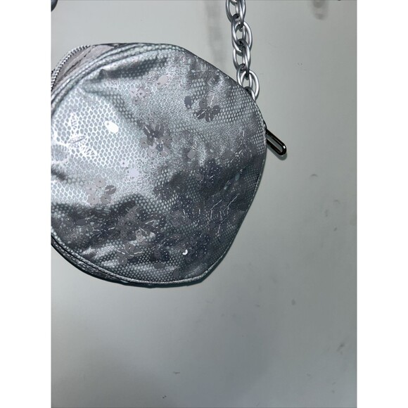 Le sportsac Silver sequins Round Small Crossbody NWT - Picture 4 of 16